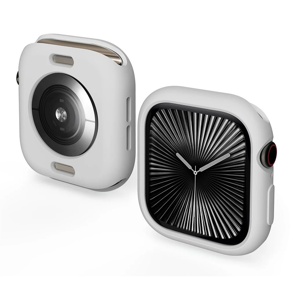 Apple Watch 11 / 10 (46mm) Fleksibelt Plast Deksel – Grå v:4966317