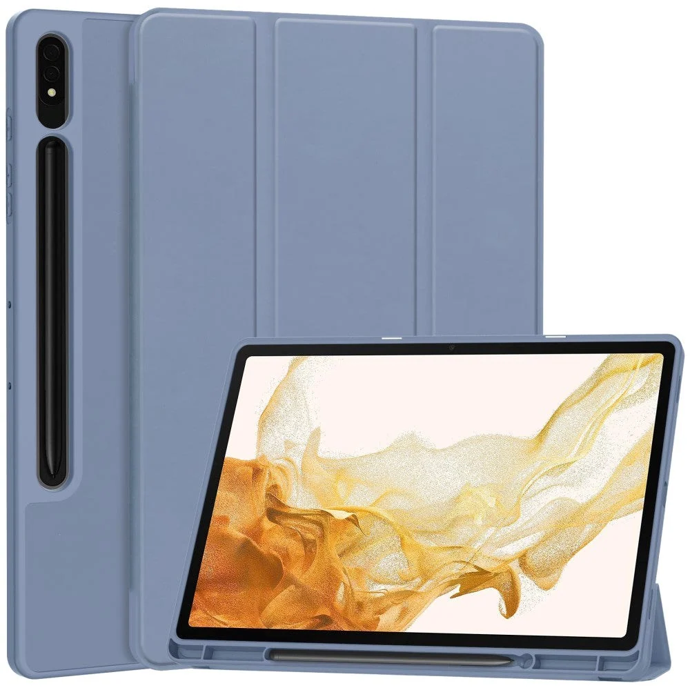 Samsung Galaxy Tab S9+ (Plus) Magnetisk Tri-Fold Skinn Deksel m. Stati v:324218