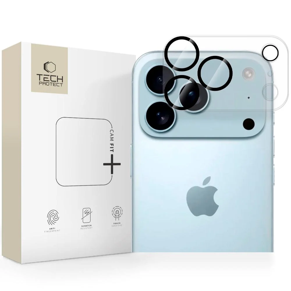 iPhone 17 Pro Tech-Protect Cam Fit+ Kameralinsebeskyttelsesglass – Gje v:6051919 iPhone 17 Pro Tech-Protect Cam Fit+ Kameralinsebeskyttelsesglass – Gje v:6051919