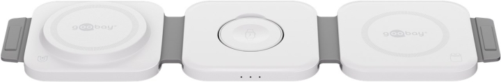 Goobay 3in1 trådløs lader, sammenleggbar, 15 W trådløs lading av opptil 3 enheter samtidig v:5157955