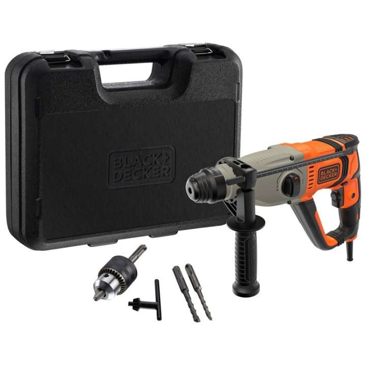 Black+Decker Borhammer i settboks 800W SDS-Plus v:1165101 Black+Decker Borhammer i settboks 800W SDS-Plus v:1165101
