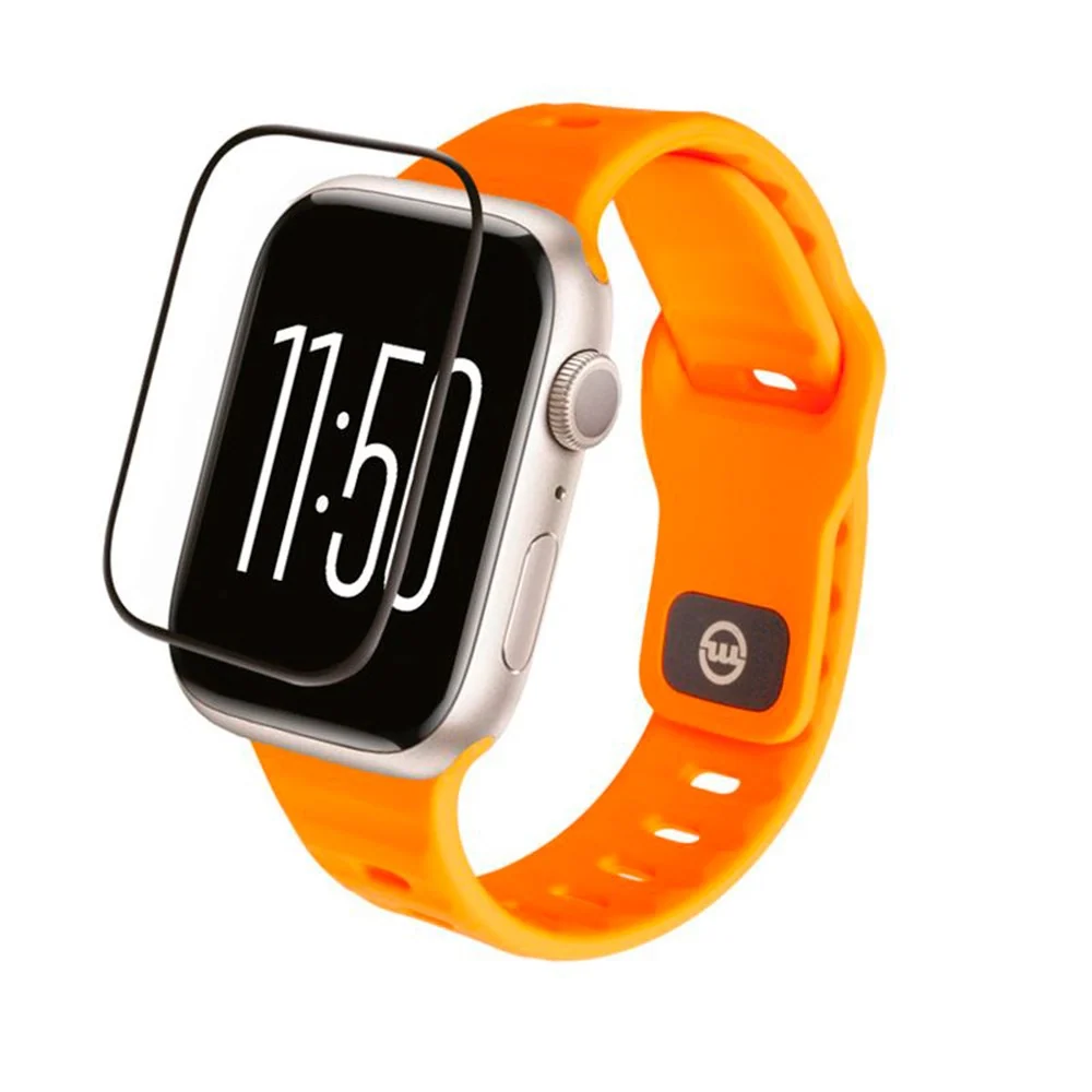 Apple Watch 9/8/7 (45mm) Mobile Origin Glass Protection – Gjennomsikti v:2456924