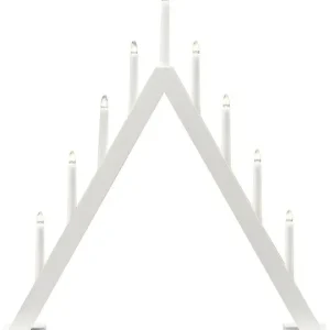 Konstsmide Elljusstake 3932-205 9 ljus trä vit Konstsmide v:4544934 Konstsmide Elljusstake 3932-205 9 ljus trä vit Konstsmide v:4544934