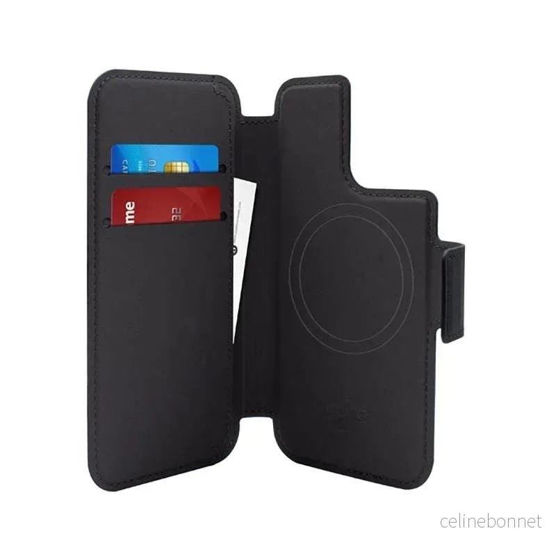 iPhone 14 Pro / 13 Pro Puro Folio Flip Deksel med Lommebok – MagSafe K v:6788173