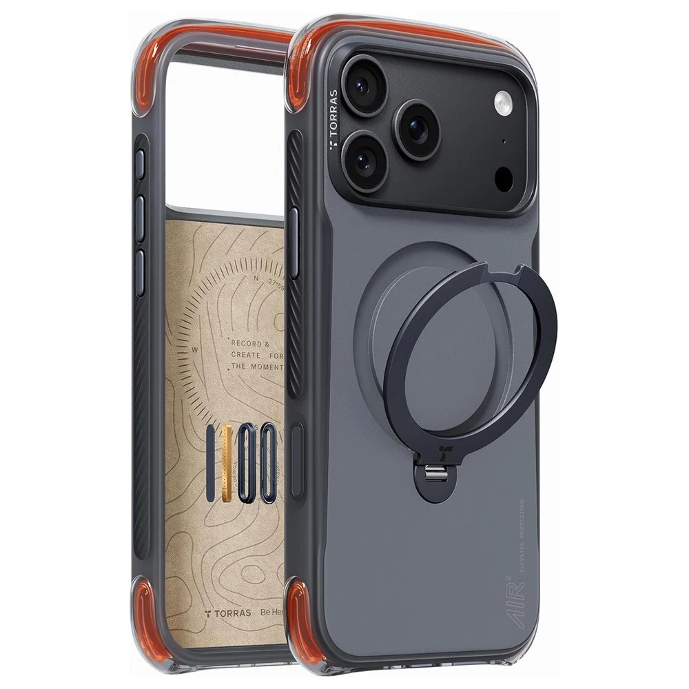 iPhone 18 Pro / 17 Pro TORRAS Ostand Q3 Air Pro Deksel – MagSafe Kompa v:8382792