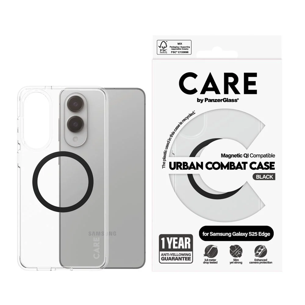 CARE by PanzerGlass Samsung Galaxy S25 Edge FLAGSHIP Urban Combat-deks v:3905599