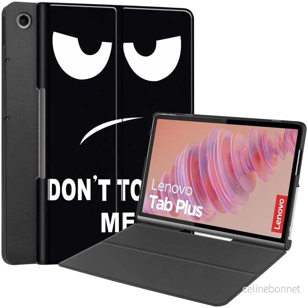 EIDERWOOD Lenovo Tab Plus 11.5" Kunstskinn Deksel med Mønster – "Don't v:4531927 EIDERWOOD Lenovo Tab Plus 11.5" Kunstskinn Deksel med Mønster – "Don't v:4531927