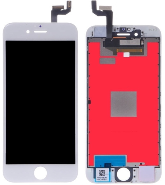 LCD / skjerm med berøringsskjerm for Apple iPhone 6 (hvit) v:8988957