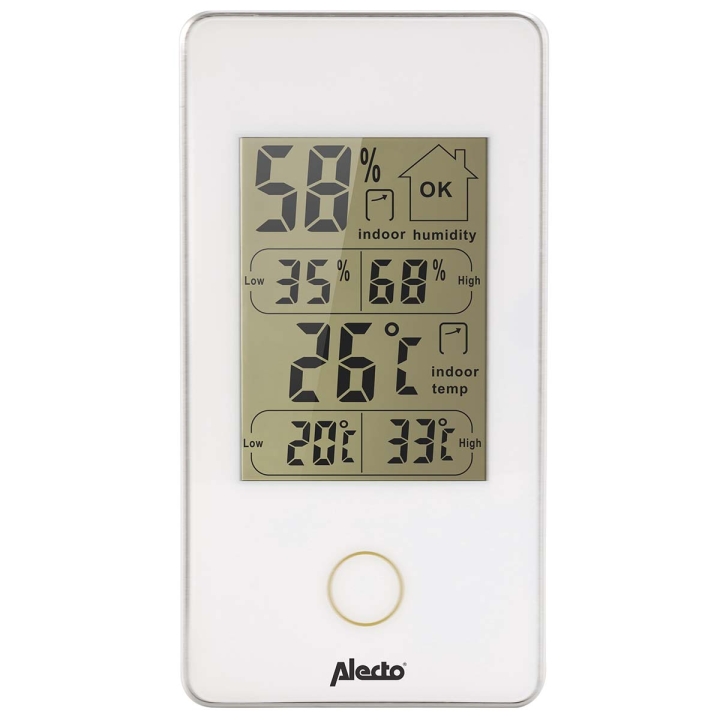 Alecto Digitalt innendørstermometer hvit v:6432004