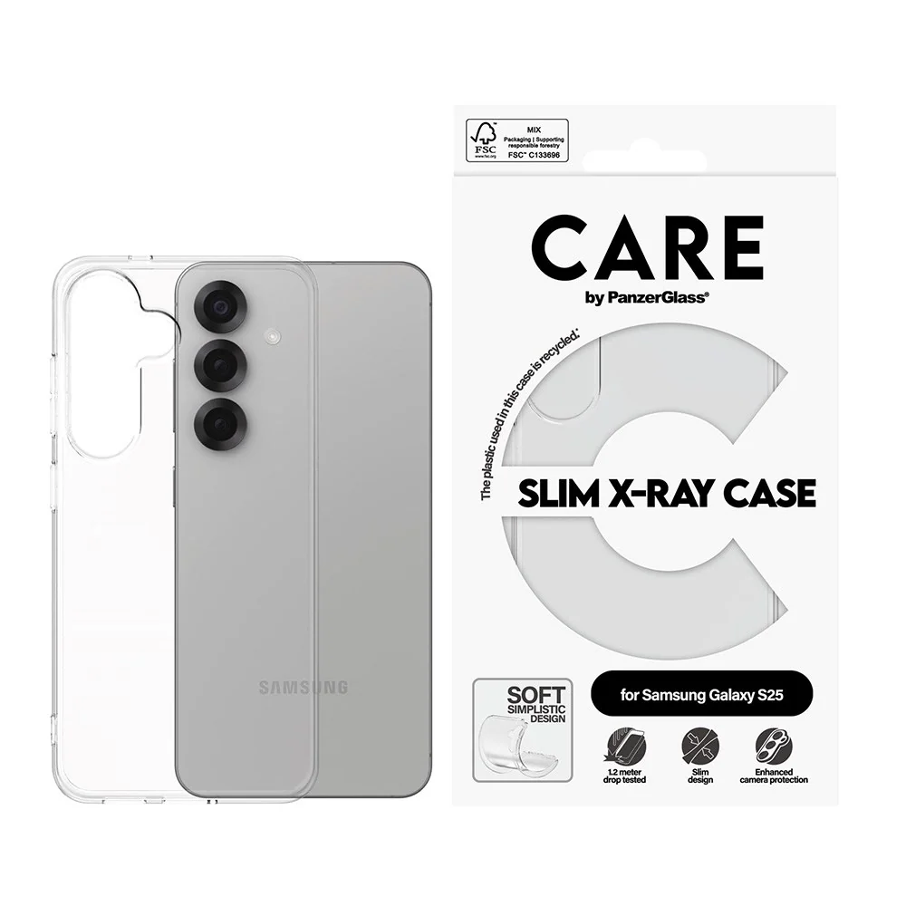CARE by PanzerGlass Samsung Galaxy S25 FASHION X-Ray Soft Basic Deksel v:7896473