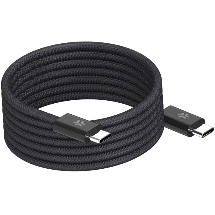 Celly USB-C Kabel 60W Magnetisk Flätad 1m Svart v:6344393