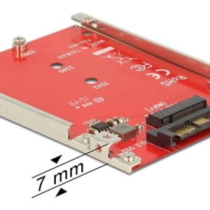 DeLOCK M.2-omformer, M.2 B B+M – U.2 SFF-8639, 7 mm høyde v:5749311 DeLOCK M.2-omformer, M.2 B B+M – U.2 SFF-8639, 7 mm høyde v:5749311