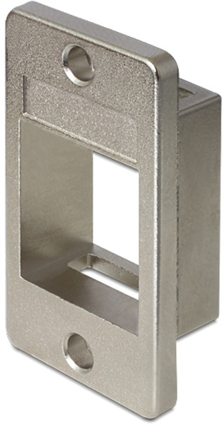 DeLOCK Keystone-modulholder for montering i skap, metall, sølv v:9344108