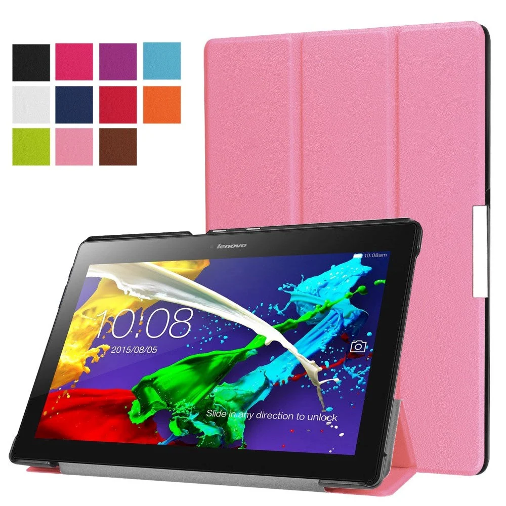 Lenovo Tab3 10 Tri-Fold Magnetic Hard Case Etui Pink v:1891482 Lenovo Tab3 10 Tri-Fold Magnetic Hard Case Etui Pink v:1891482
