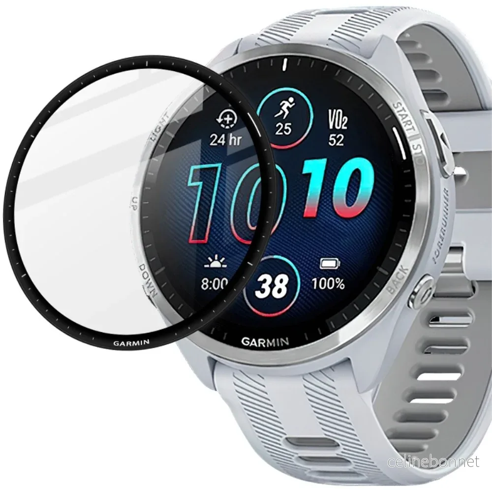 Garmin Forerunner 965 IMAK Beskyttelsesglass – Svart Kant v:6011244