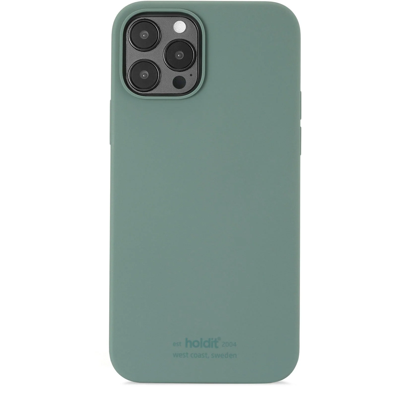 Holdit iPhone 12 / 12 Pro Soft Touch Silikon Deksel – Moss Green v:9930609 Holdit iPhone 12 / 12 Pro Soft Touch Silikon Deksel – Moss Green v:9930609
