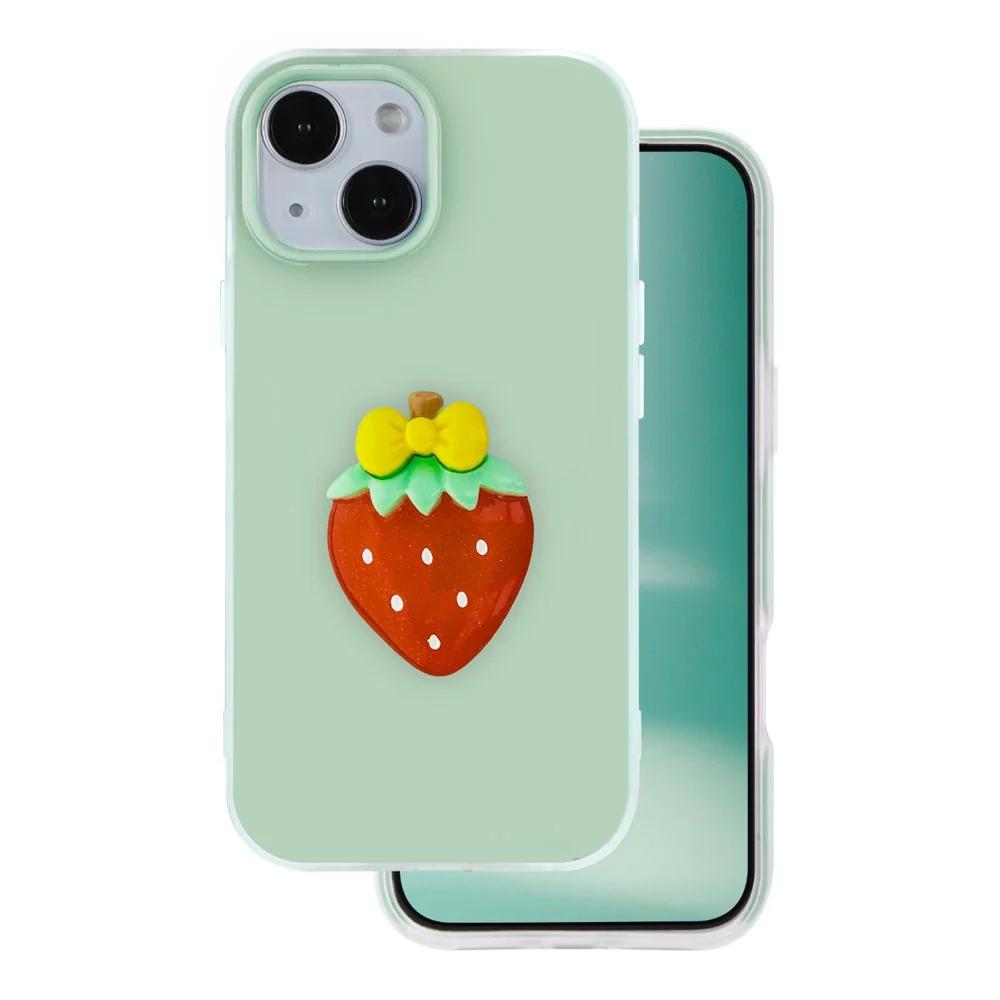 iPhone 11 TFO 3D Frukt Deksel – Jordbær v:376873 iPhone 11 TFO 3D Frukt Deksel – Jordbær v:376873