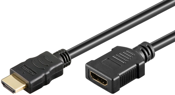 Goobay Høyhastighets HDMI™-forlengelseskabel med Ethernet HDMI™-plugg (type A) > HDMI™-kontakt (type A), 2 m v:6799830
