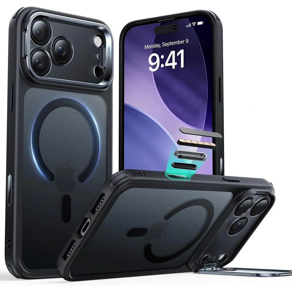 ESR iPhone 17 Pro Max Classic Hybrid Stash Case med Kickstand – MagSaf v:5091507 ESR iPhone 17 Pro Max Classic Hybrid Stash Case med Kickstand – MagSaf v:5091507