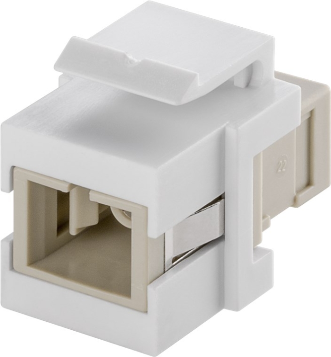 Goobay Keystone-modul, optisk kabel 17 mm bredde, 2 stk. SC simplex-kontakter v:6637284
