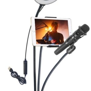 LED-lampe + stativ med 3 bøybare armer v:4031160 LED-lampe + stativ med 3 bøybare armer v:4031160