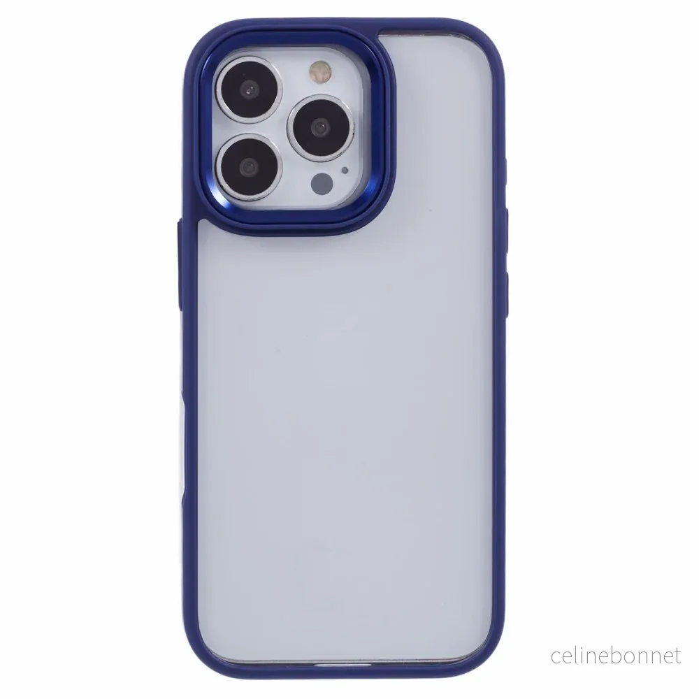 Eiderwood iPhone 16 Pro Hybrid Plast Deksel - Gjennomsiktig / Mørk Blå v:8947191