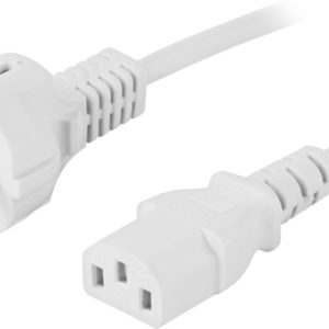 DELTACO apparatkabel, PC vägg, rak CEE 7/7 – rak IEC C13, 3m, vit v:6139138 DELTACO apparatkabel, PC vägg, rak CEE 7/7 – rak IEC C13, 3m, vit v:6139138