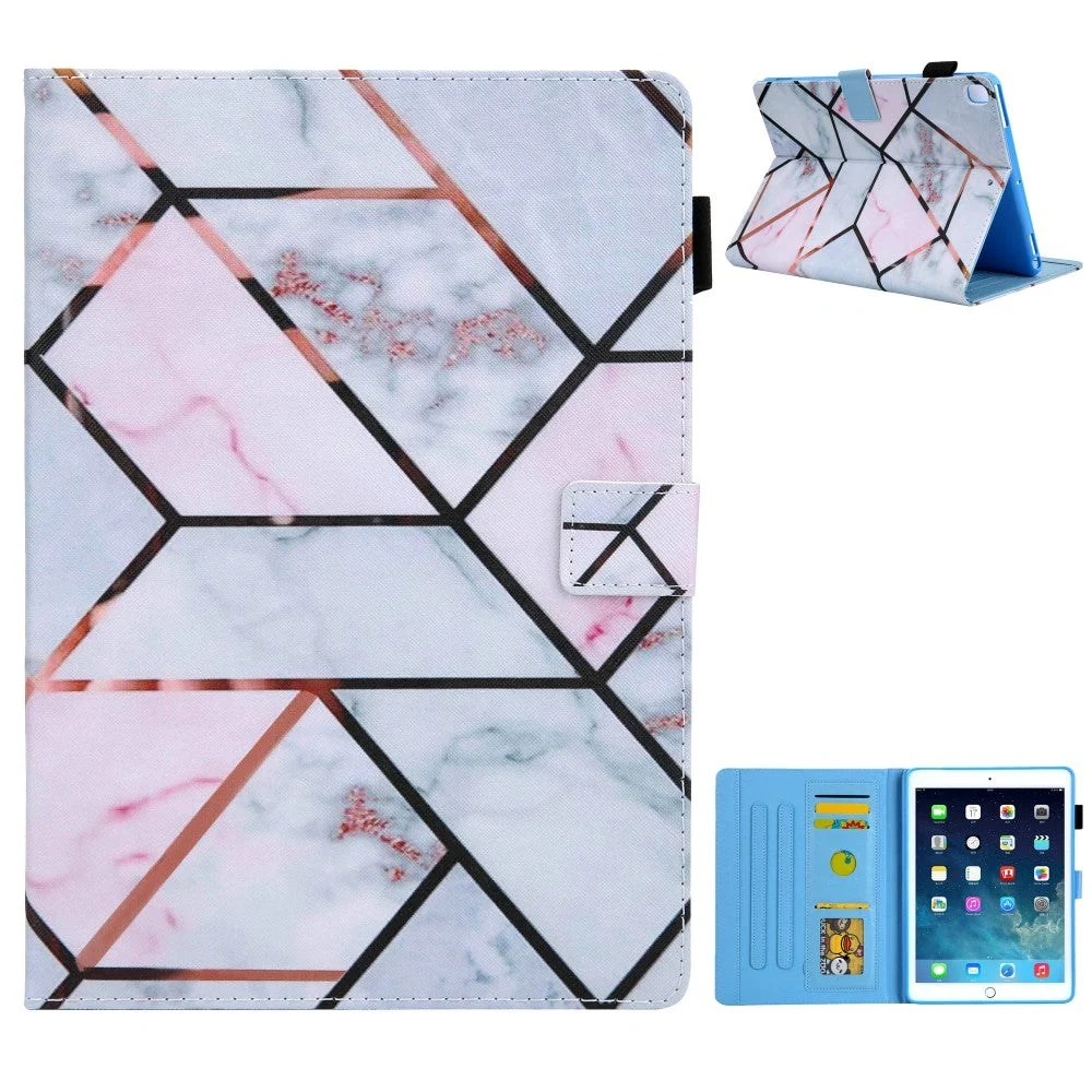 iPad 9.7 (2018-2017) / iPad Air / iPad Air 2 PU Skinndeksel m. Stand – v:1720805