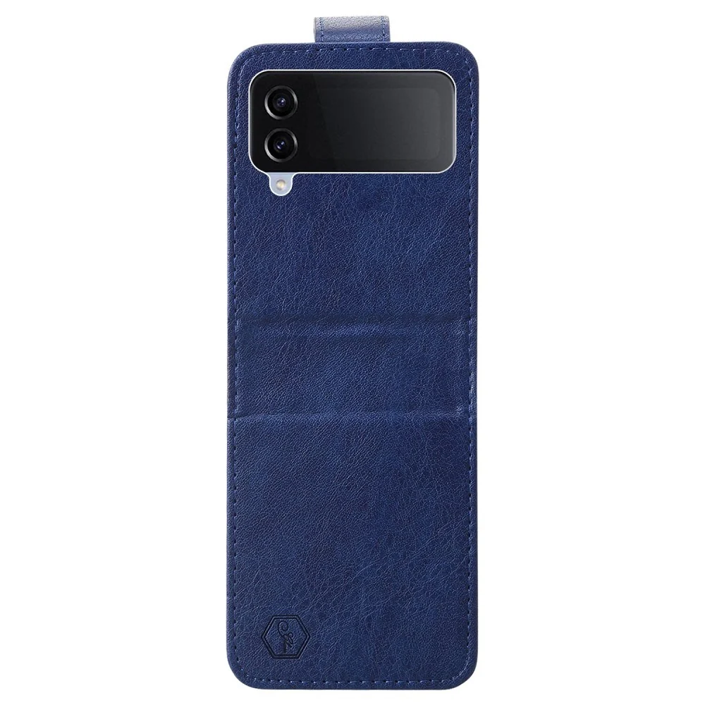 EIDERWOOD Samsung Galaxy Z Flip4 (5G) Kunstskinn Deksel - Blå v:815126