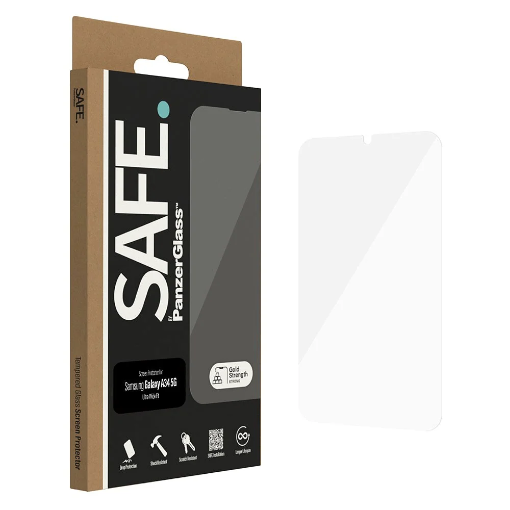 Samsung Galaxy A34 (5G) Safe By PanzerGlass® Ultra-Wide Fit Beskyttels v:4862160 Samsung Galaxy A34 (5G) Safe By PanzerGlass® Ultra-Wide Fit Beskyttels v:4862160