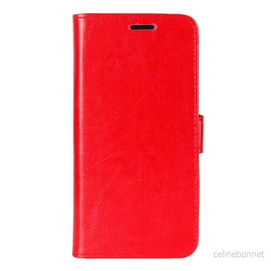 Samsung Galaxy A32 (5G) Nøytralt PU Skinndeksel m. Lommebok Rød v:326804