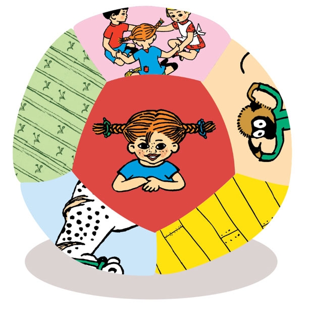 ASTRID LINDGREN Myk Ball Pippi Langstrømpe v:5848708