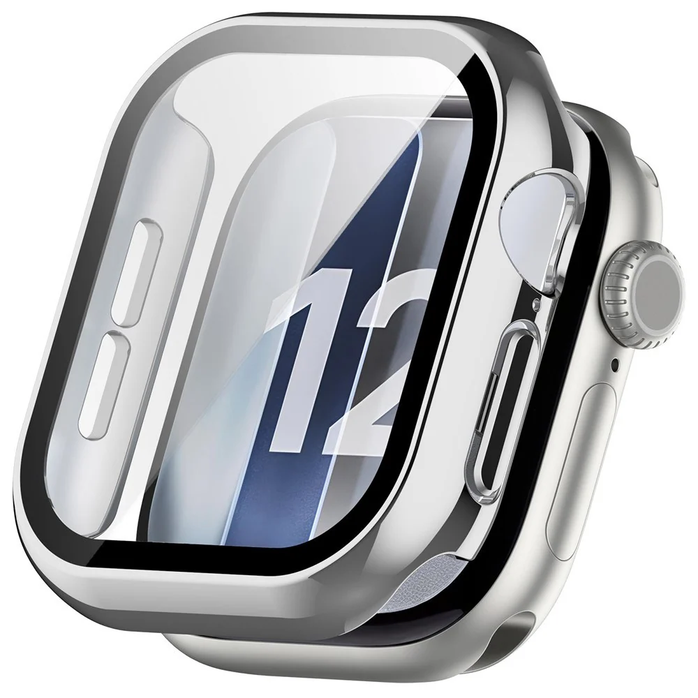 Apple Watch Series 12 (42mm) Hardt Plast Deksel med Innebygd Skjermbes v:7330721