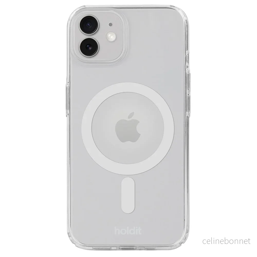 Holdit iPhone 12 / 12 Pro MagSafe Deksel – Transparent / White v:9167760
