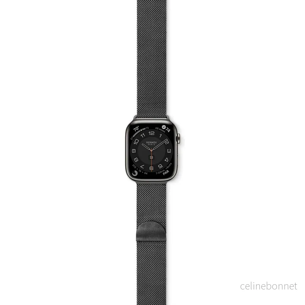 Apple Watch (42/44/SE/45/46/49mm) Epico Milanese Rustfri Stål Rem - Sp v:1275390