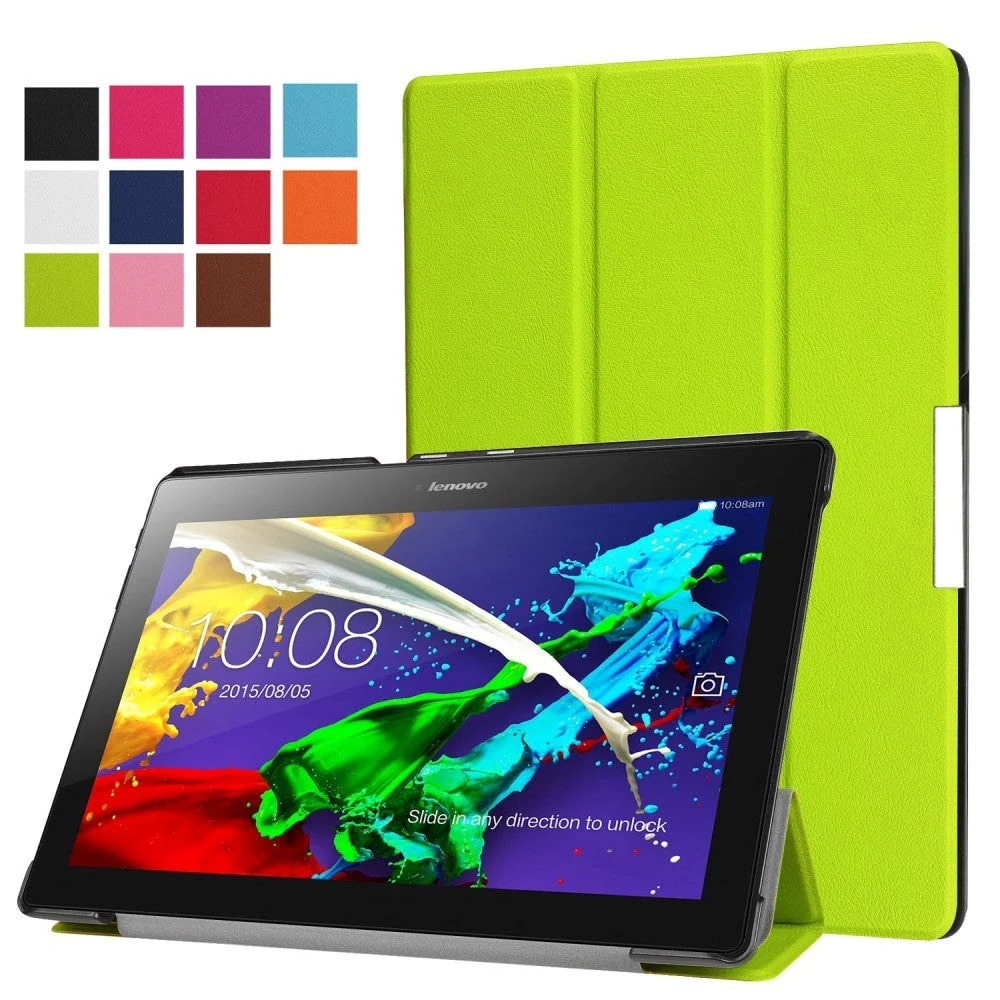 Lenovo Tab3 10 Tri-Fold Magnetic Hard Case Etui Grønn v:1491277 Lenovo Tab3 10 Tri-Fold Magnetic Hard Case Etui Grønn v:1491277