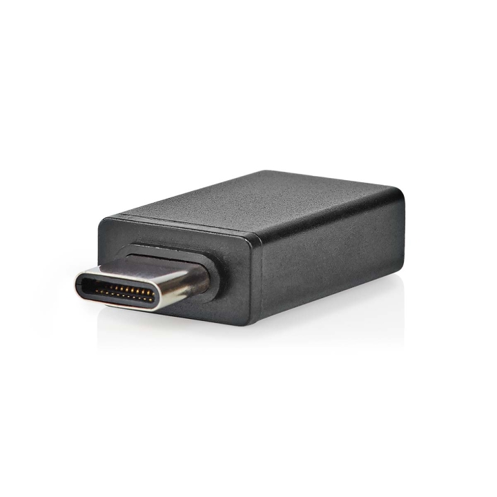 Nedis USB-C™ Adapter | USB 3.2 Gen 1 | USB-C™ Hann | USB-A Hun | 5 Gbps | OTG | Rund | Nikkel belagt | Sort | Boks v:2642040 Nedis USB-C™ Adapter | USB 3.2 Gen 1 | USB-C™ Hann | USB-A Hun | 5 Gbps | OTG | Rund | Nikkel belagt | Sort | Boks v:2642040