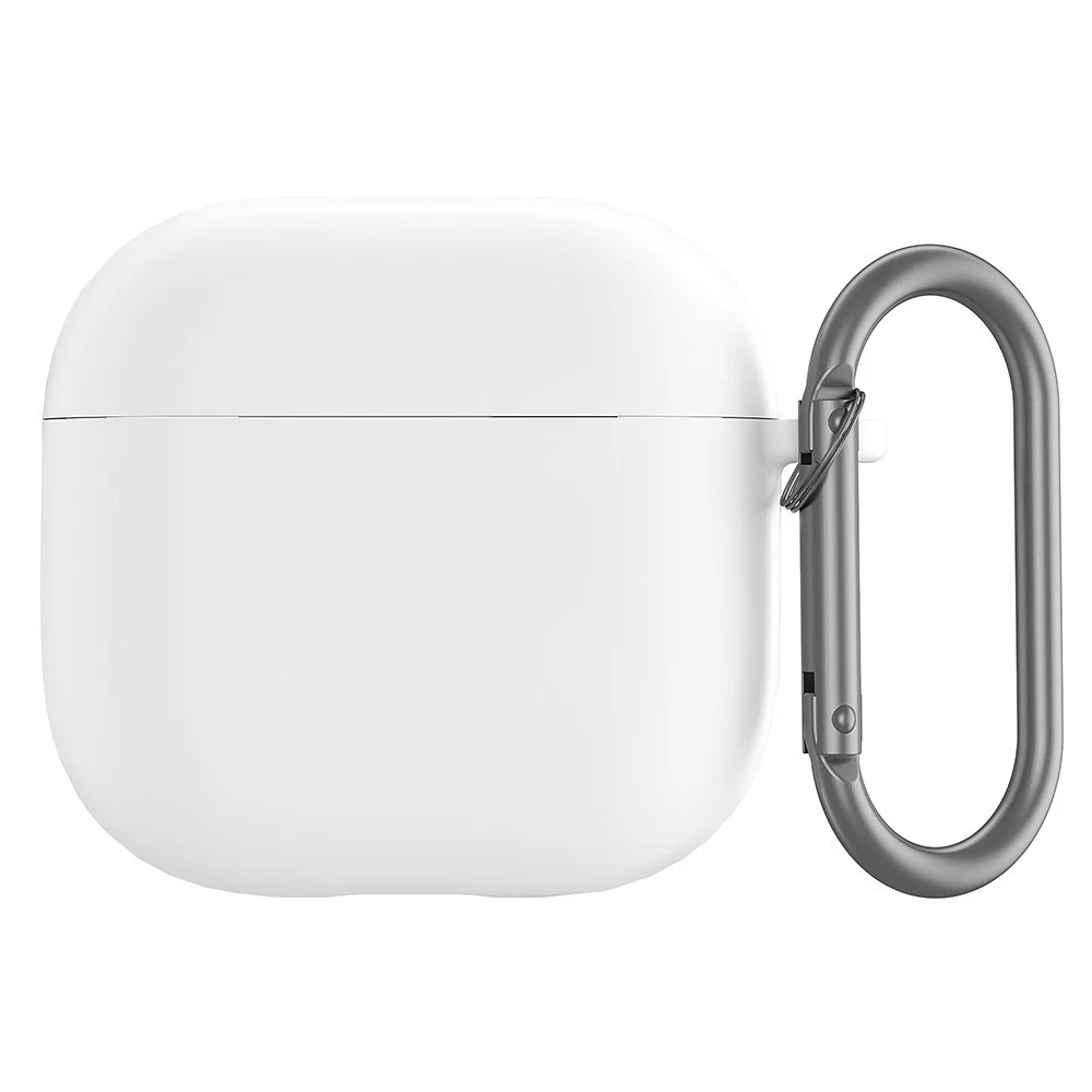 Apple AirPods (5. & 4. Gen.) Silikon Deksel med Karabinkrok – Hvit v:6703379 Apple AirPods (5. & 4. Gen.) Silikon Deksel med Karabinkrok – Hvit v:6703379