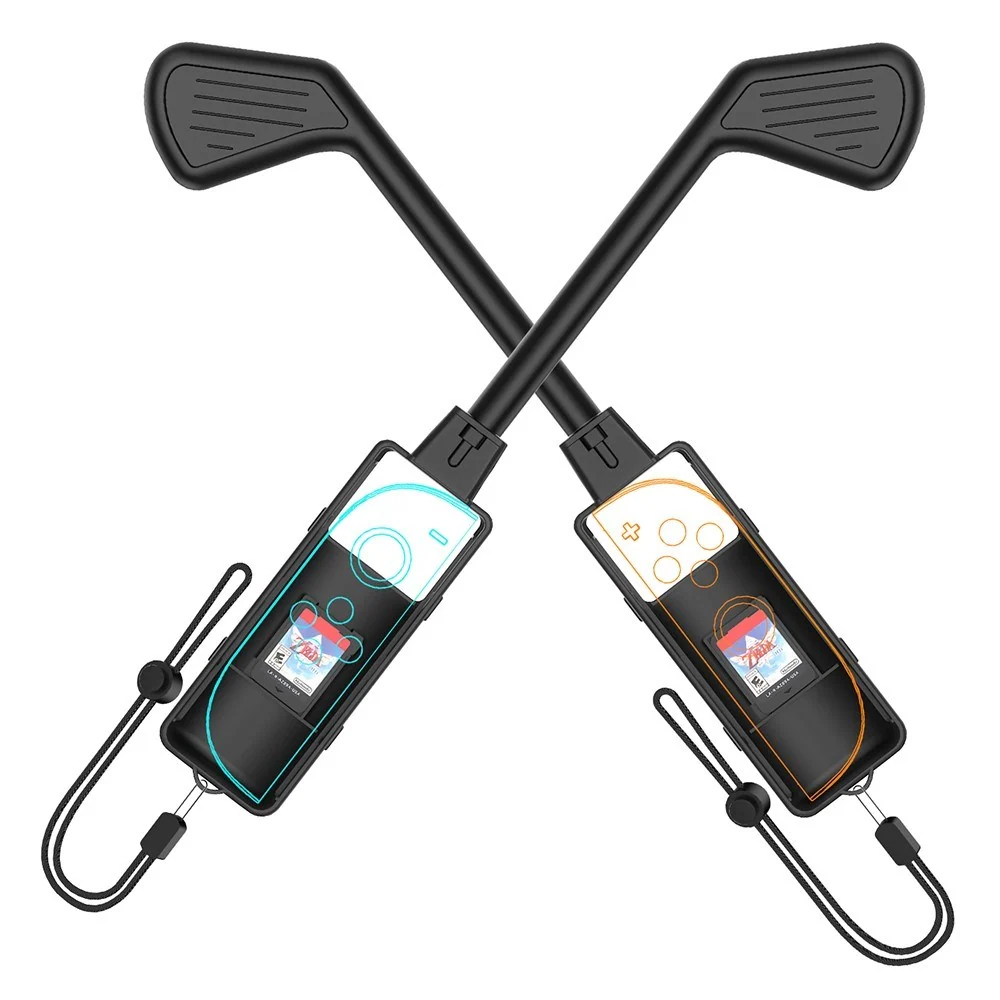 Golfkølle for Nintendo Switch 2 Kontroller – 2 stk – Svart v:7353088