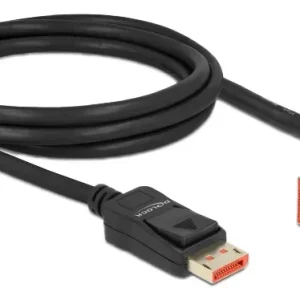 DeLOCK DisplayPort-kabel hann rett til hann 90° oppover 8K 60 Hz 2 m v:5946699 DeLOCK DisplayPort-kabel hann rett til hann 90° oppover 8K 60 Hz 2 m v:5946699