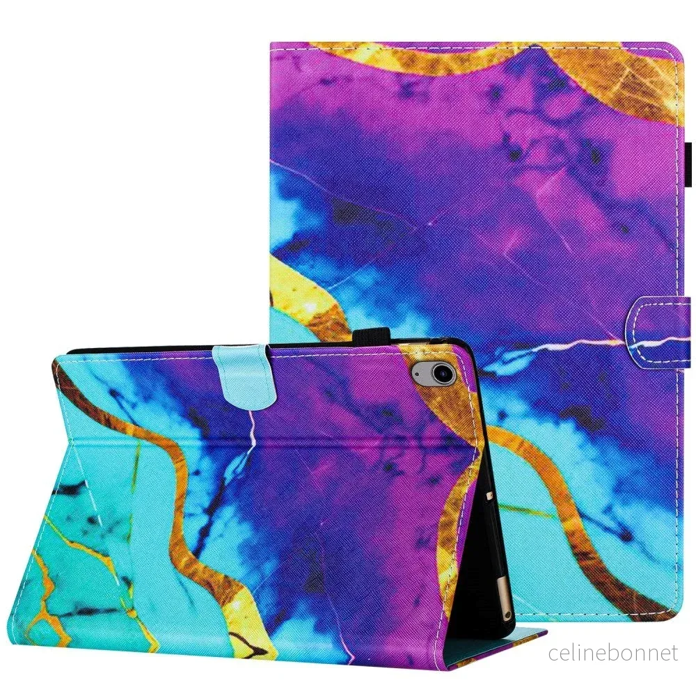 iPad 11" (2025) / iPad 10.9" (2024/2022) Kunstskinn Deksel m. Stativfu v:6513465