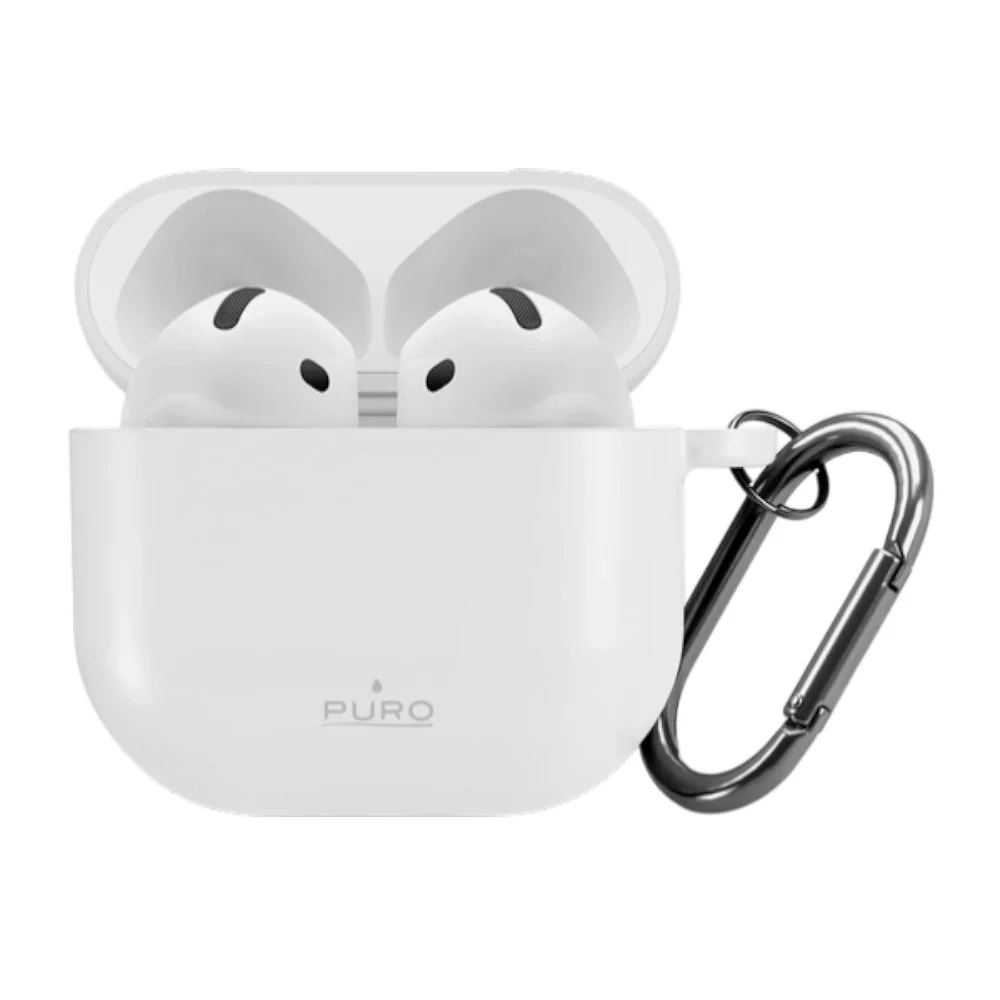 Apple AirPods (5. & 4. Gen.) PURO ICON Silikone Deksel – Hvit v:5830818 Apple AirPods (5. & 4. Gen.) PURO ICON Silikone Deksel – Hvit v:5830818