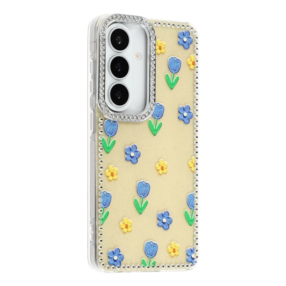 Samsung Galaxy S26 EIDERWOOD Hybrid Deksel med Strass & Blomsterdesign v:8167279