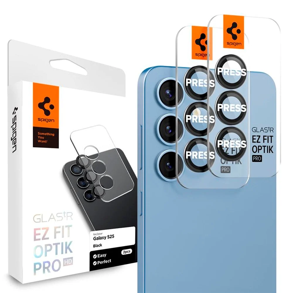 Samsung Galaxy S25 Spigen EZ Fit Optik Pro Kameralinsebeskyttelsesglas v:5311422
