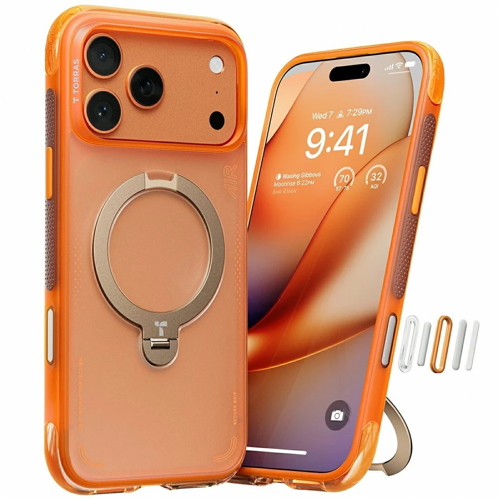 iPhone 17 Pro TORRAS Ostand Q3 Air Deksel m. Kickstand – MagSafe Kompa v:7567651
