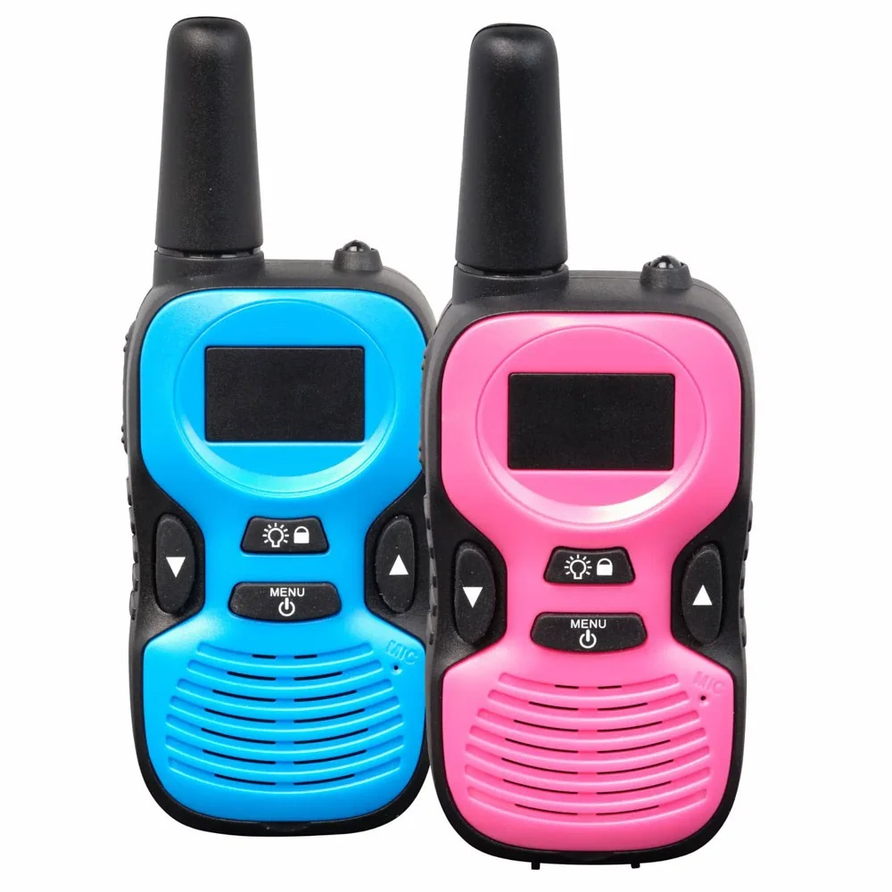 Denver WTK-441 Walkie Talkie-Sett for Barn – 2 stk. – Rosa / Blå v:2132978