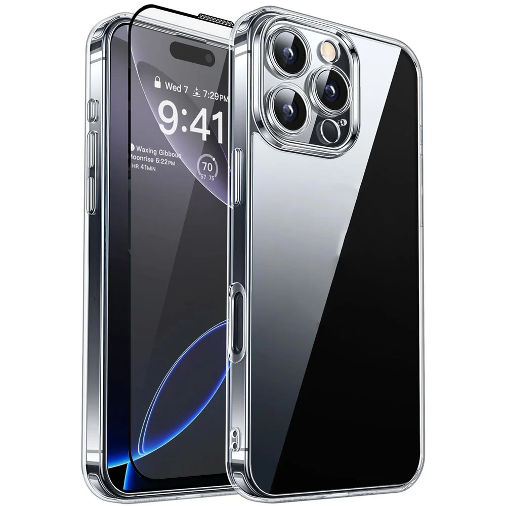 iPhone 16 Pro Max RURIHAI 2-i-1 Beskyttelsessett m. Fleksibelt Plast D v:6209404