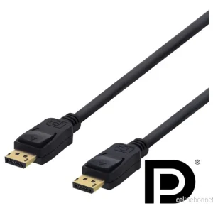 DELTACO DisplayPort-kabel, 3 m, 4K UHD, DP 1.2, svart v:9874885 DELTACO DisplayPort-kabel, 3 m, 4K UHD, DP 1.2, svart v:9874885