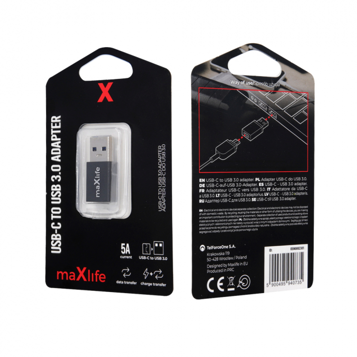 Maxlife USB-C til USB 3.0-adapter v:6509803