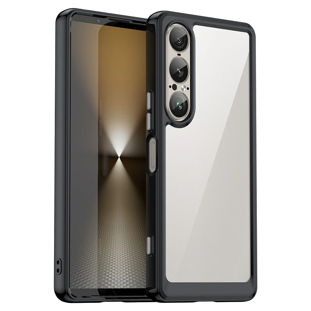 EIDERWOOD Sony Xperia 1 VII Hybrid Plast Deksel – Gjennomsiktig / Svar v:3599459 EIDERWOOD Sony Xperia 1 VII Hybrid Plast Deksel – Gjennomsiktig / Svar v:3599459